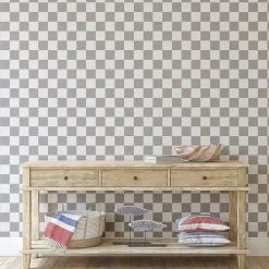 Tempaper Gray Checkmate Peel & Stick Wallpaper