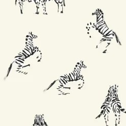 Tempaper Zebras Wallpaper
