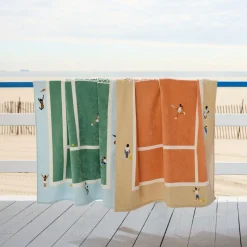 Tennis Scene Beach Towel