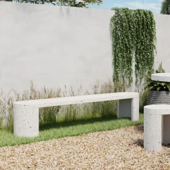 Terrazzo Concrete Outdoor Bench (79")