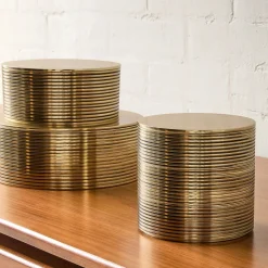 Textured Metal Decorative Boxes