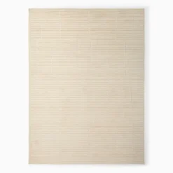 Textured Tile Wool Rug