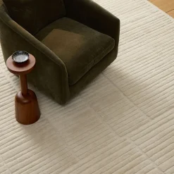 Textured Tile Wool Rug