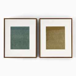 TF Brown & Green Wash Wall Art