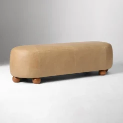 Thalia Leather Bench