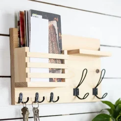 The McGarvey Workshop Coat Rack Mail Holder