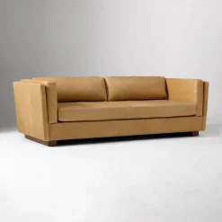Thea Leather Sofa (77"–97")
