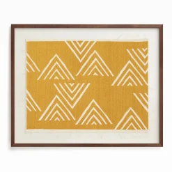 "The Mountain Top" Framed Textile Art by Minted for West Elm
