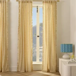 Thistle Ruffle Edge Curtain (Set of 2)