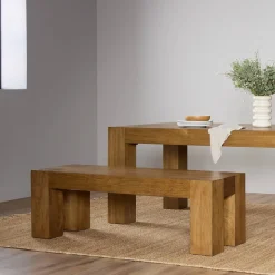 Tiana Rectangle Dining Bench (58")
