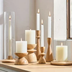 Tira Wood Candleholders