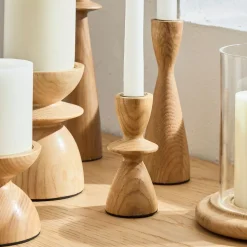 Tira Wood Candleholders