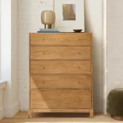Tobin Cerused 5-Drawer Dresser (36")