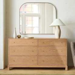 Tobin Cerused 6-Drawer Dresser (61")