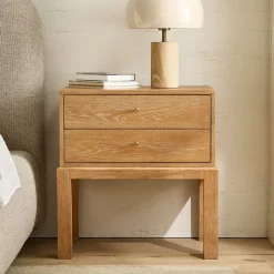 Tobin Cerused Nightstand (23")