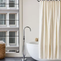 Trailing Fern Matelasse Shower Curtain