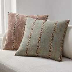 Trellis Vine Stripe Pillow Cover