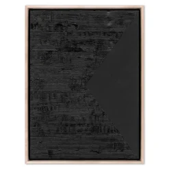 Triangle Right in Caviar Framed Wall Art by The Holly Collective