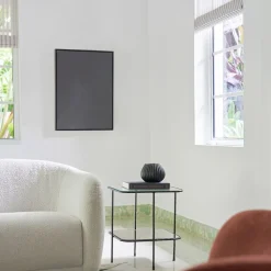 Triangle Right in Caviar Framed Wall Art by The Holly Collective