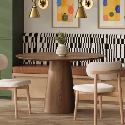 Valentine Round Wood Dining Table (47")