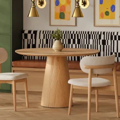 Valentine Round Wood Dining Table (47")
