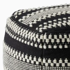 Variegated Stripe Pouf