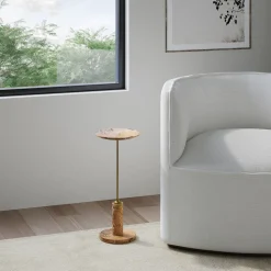 Vaughn Marble Drink Table (8.5")
