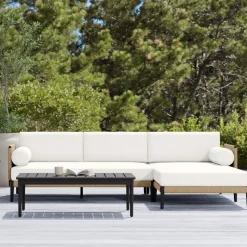 Ventura Aluminum Outdoor 2-Piece Chaise Sectional (102")