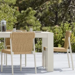 Ventura Aluminum Outdoor Stacking Side Dining Chair (Set of 2)