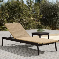 Ventura Aluminum Outdoor Stacking Chaise Lounge