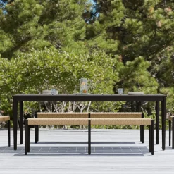 Ventura Aluminum Outdoor Dining Table (84")