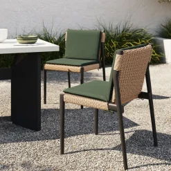 Ventura Aluminum Outdoor Stacking Dining Chair Cushions