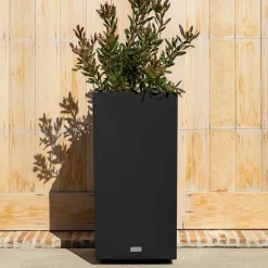 Veradek Block Series Indoor/Outdoor Plastic Pedestal Planters