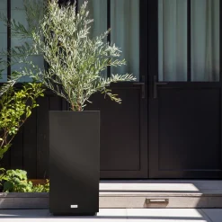 Veradek Block Series Indoor/Outdoor Plastic Pedestal Planters