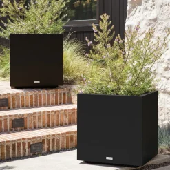 Veradek Block Series Indoor/Outdoor Plastic Cube Planters