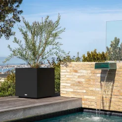 Veradek Block Series Indoor/Outdoor Plastic Cube Planters