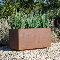 Veradek Corten Steel Indoor/Outdoor Low Planter