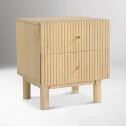 Vessica Fluted Mini Nightstand (18")