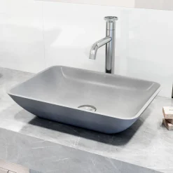 VIGO Duomo Rectangular Vessel Sink