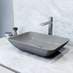 VIGO Duomo Rectangular Vessel Sink