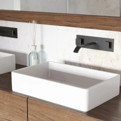 VIGO Mangnolia Modern Rectangular Vessel Sink