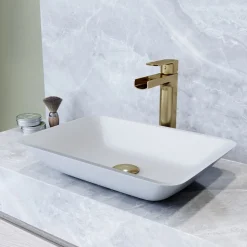 VIGO Scottile Rectangular Vessel Sink