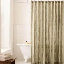 Vine Stripe Shower Curtain