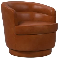Viv Leather Swivel Chair