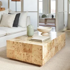 Volume Burl Coffee Table (50")
