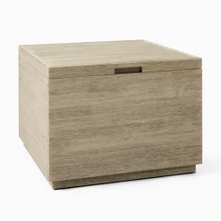 Volume Outdoor Square Storage Side Table (26")