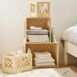WAAM Industries Wooden Milk Crate
