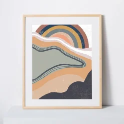 Walker Noble Studios Framed Print - Desert Rain