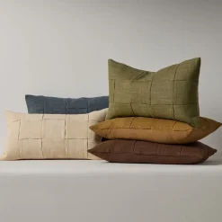 Washed Basketweave Pillow Cover