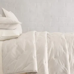 Washed Cotton Percale Quilt & Shams